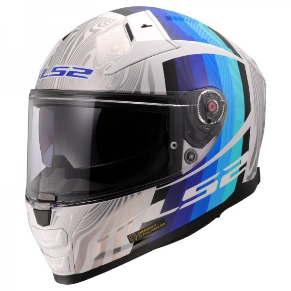 Motorcycle helmet LS2 Vector 2 FF811 Freedom White Silver XXXL 65-66cm