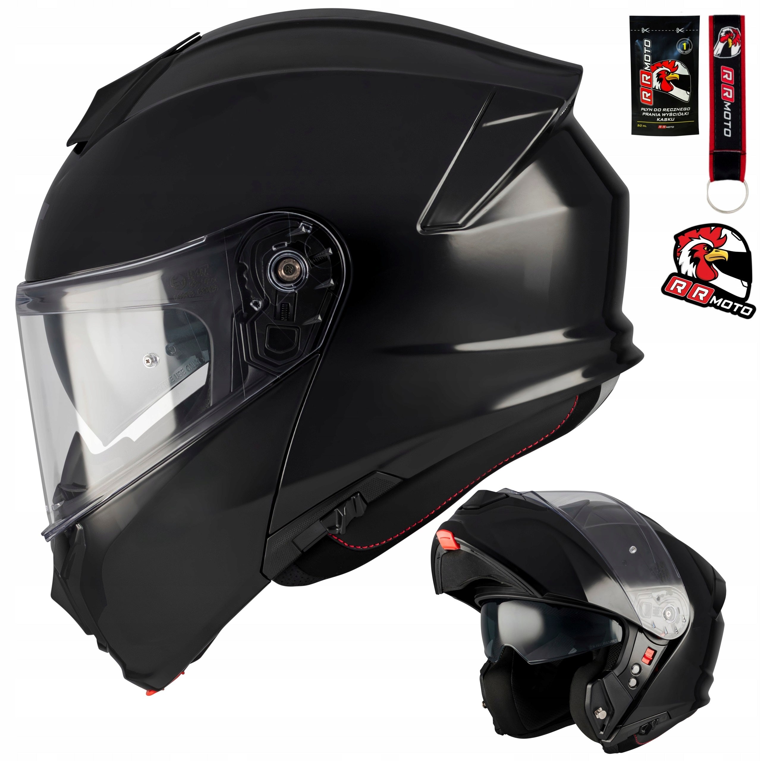 Motorcycle helmet MT GENESIS R SV PURE A1 GLOSS black FREEBIES