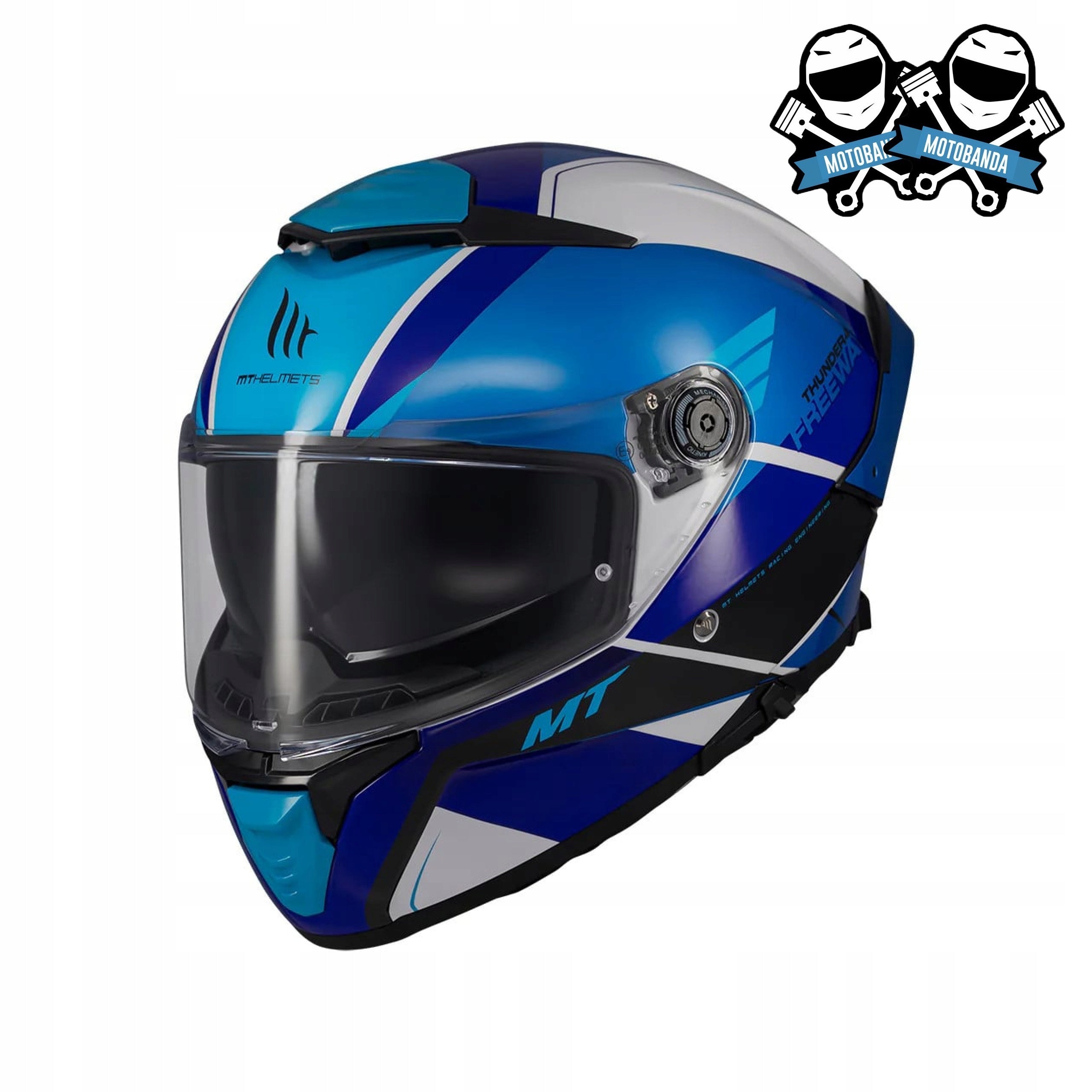 Motorcycle helmet MT Thunder 4 SV integral with polycarbonate blend