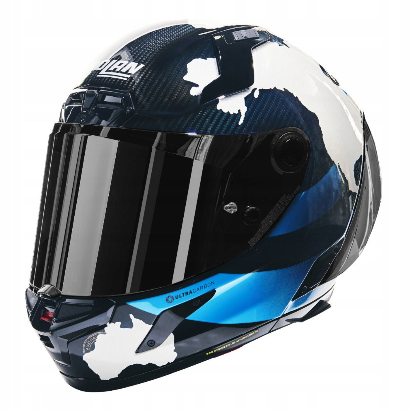 Motorcycle helmet NOLAN X-804 RS ULTRA CARBON CHECA 30TH ANNIVERSARY M +GRAT