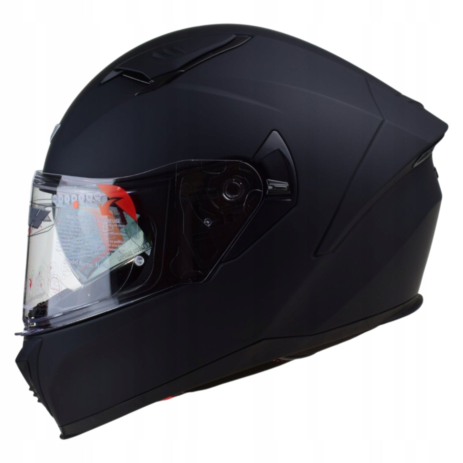 Motorcycle helmet NOX N402 BLACK MAT with BLEND r. S