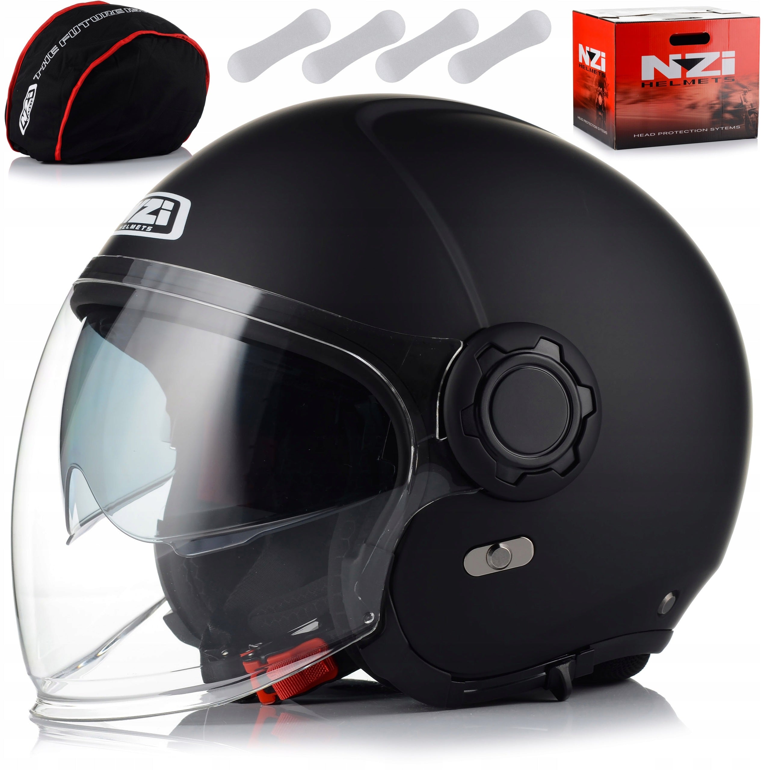 Motorcycle helmet NZI RINGWAY 2.0 Duo open scooter chopper light + BLENDA