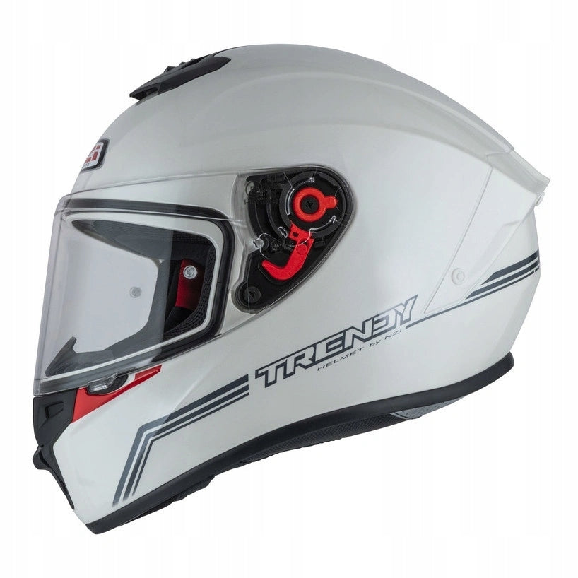 Motorcycle helmet NZI TRENDY SOLID WHITE white FREEBIES Size M