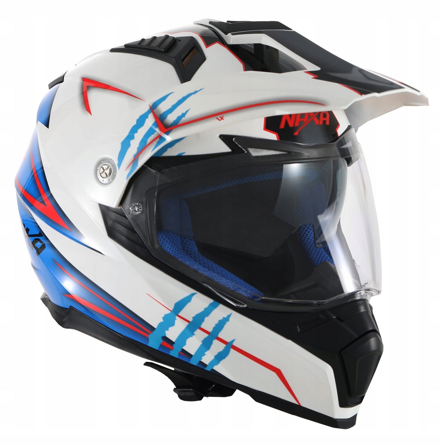 Motorcycle helmet Naxa CO3/O r. L white-blue