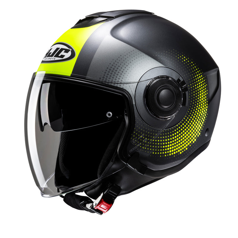 Motorcycle helmet OPEN,SKUTER,CHOPPER HJC I40N PYLE BLACK/YELLOW L FLUO