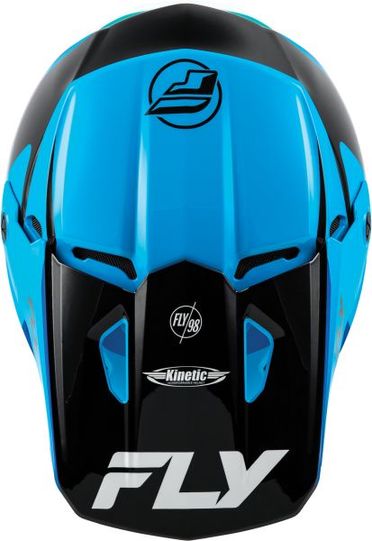 Motorcycle helmet Off-road FLY RACING KINETIC white/black/blue Manufacturer Fly Racing