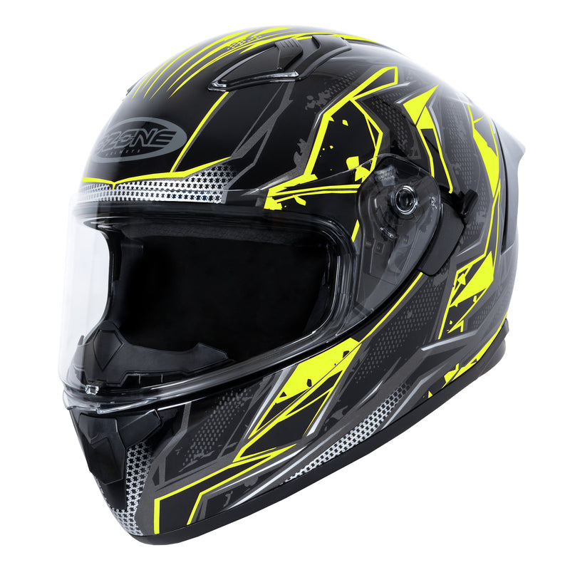 Motorcycle helmet Ozone Sprint r. S black-yellow
