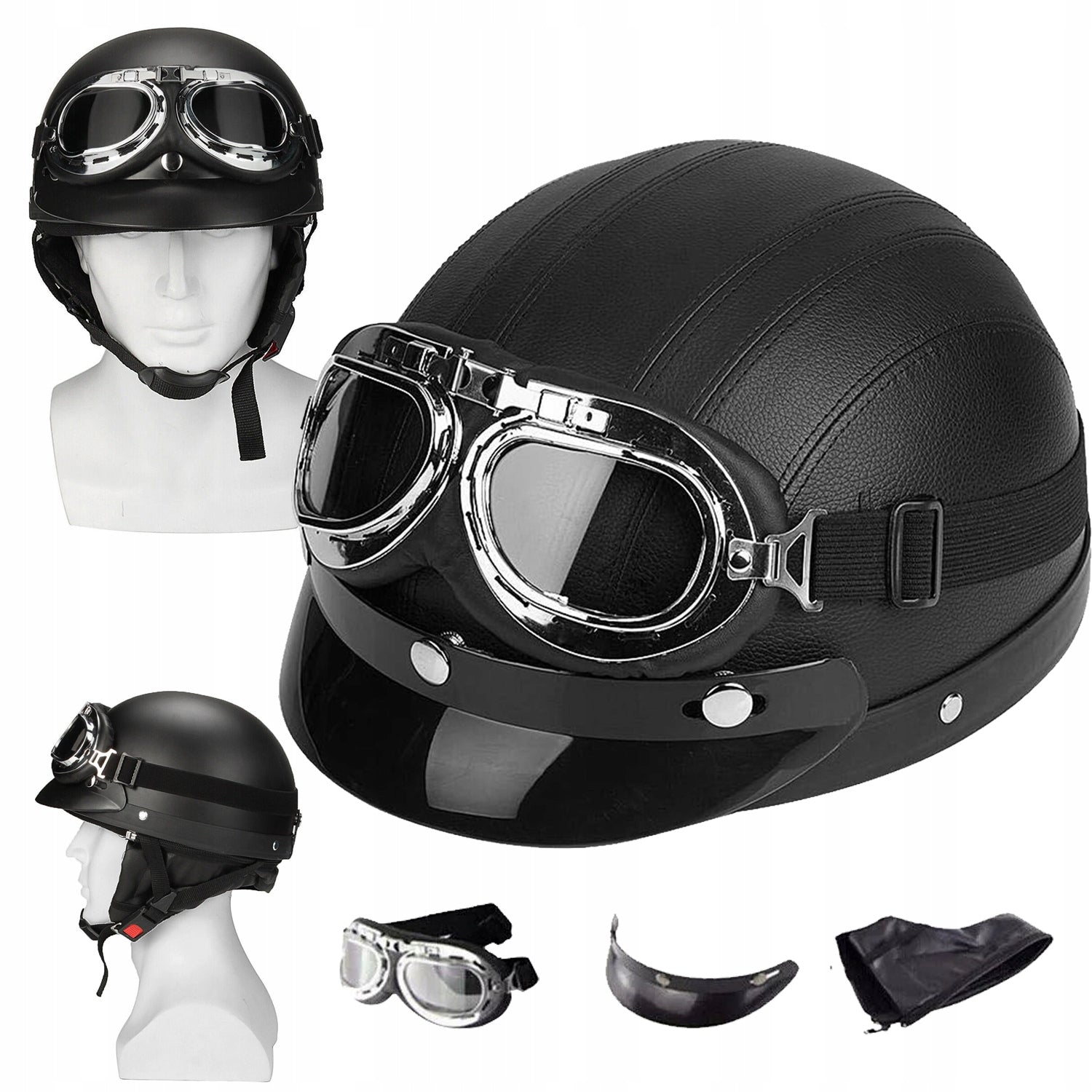 Motorcycle helmet PEANUT helmet retro Packaging status original