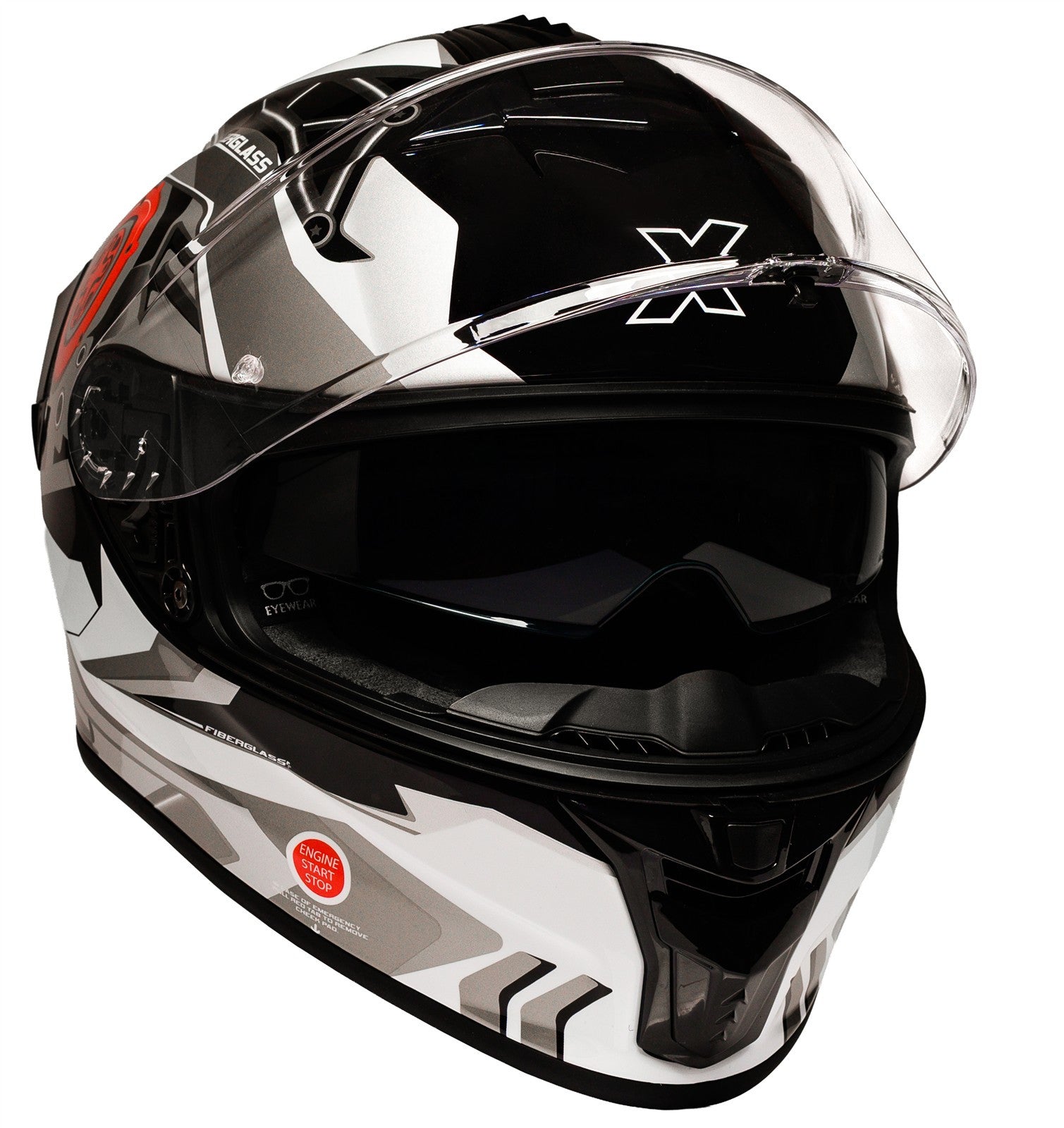 Motorcycle helmet ROXAR RX-ONE SAS FIBERGLASS size XL + PINLOCK 70 Manufacturer Roxar