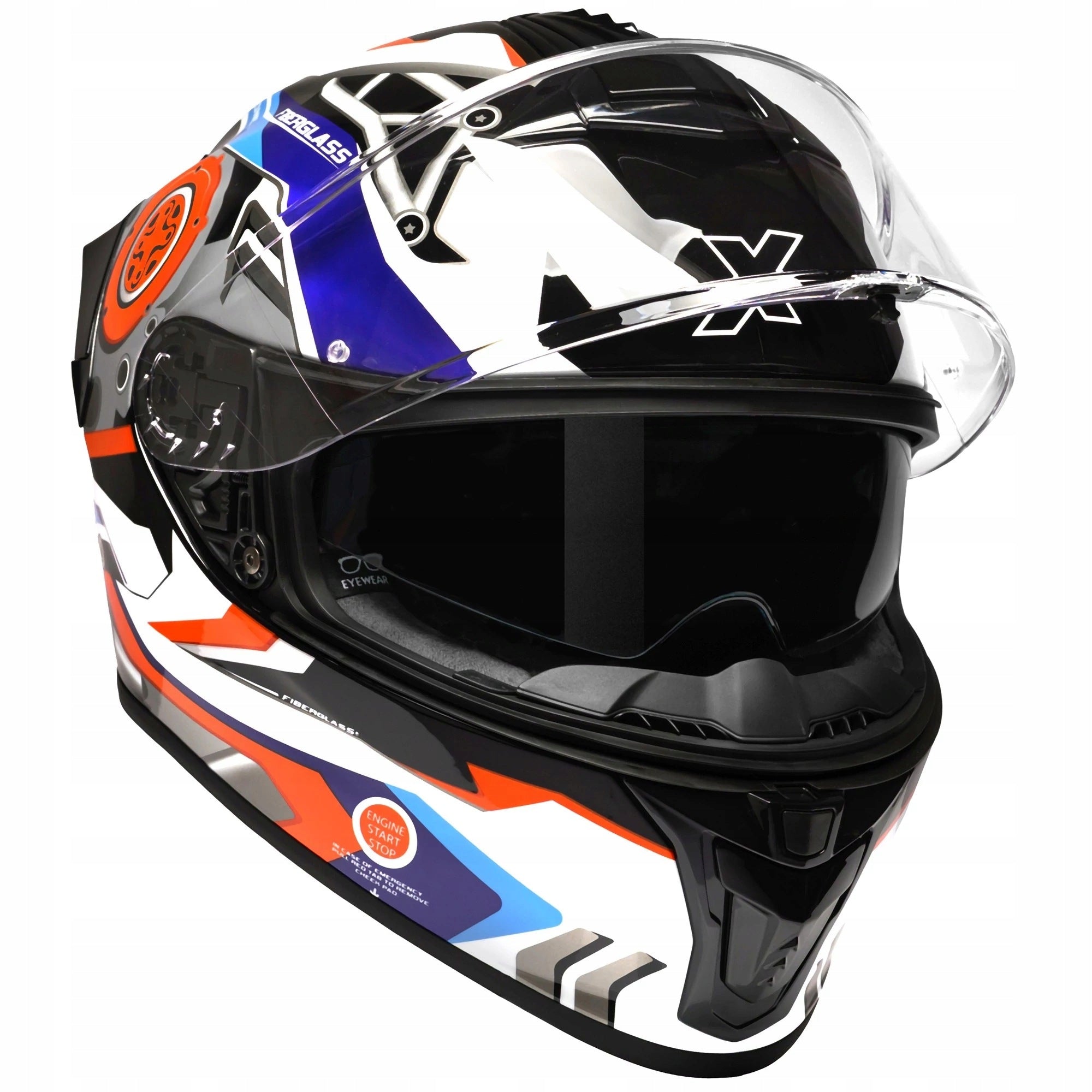 Motorcycle helmet ROXAR RX-ONE SAS2 + PINLOCK 70 S Size S