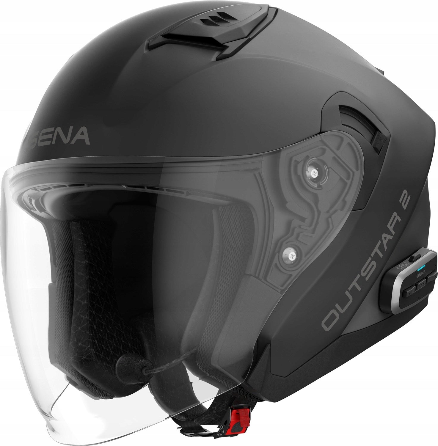 Motorcycle helmet SENA OUTSTAR M built-in Intercom Mesh & Wave, ECE