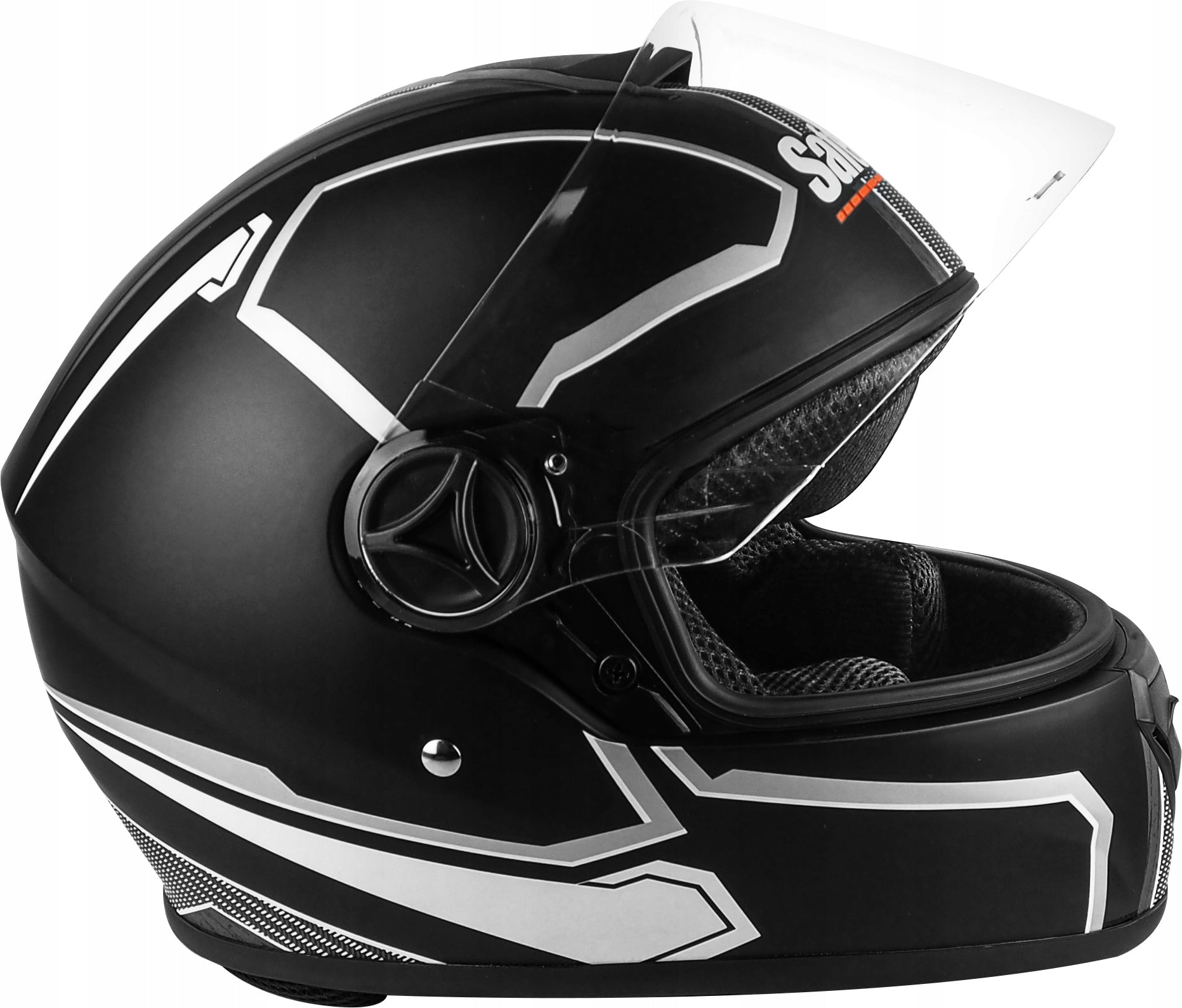 Motorcycle helmet Safebet HF-112 r. XXL black and white Manufacturer Safebet