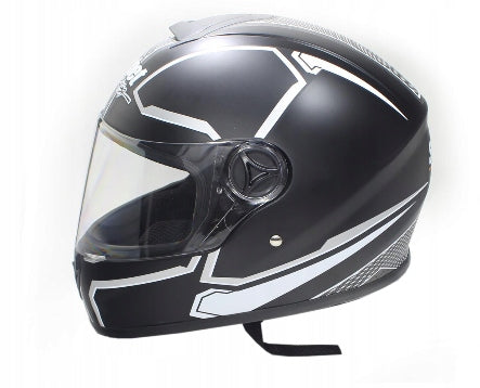 Motorcycle helmet Safebet HF-112 r. XXL black and white