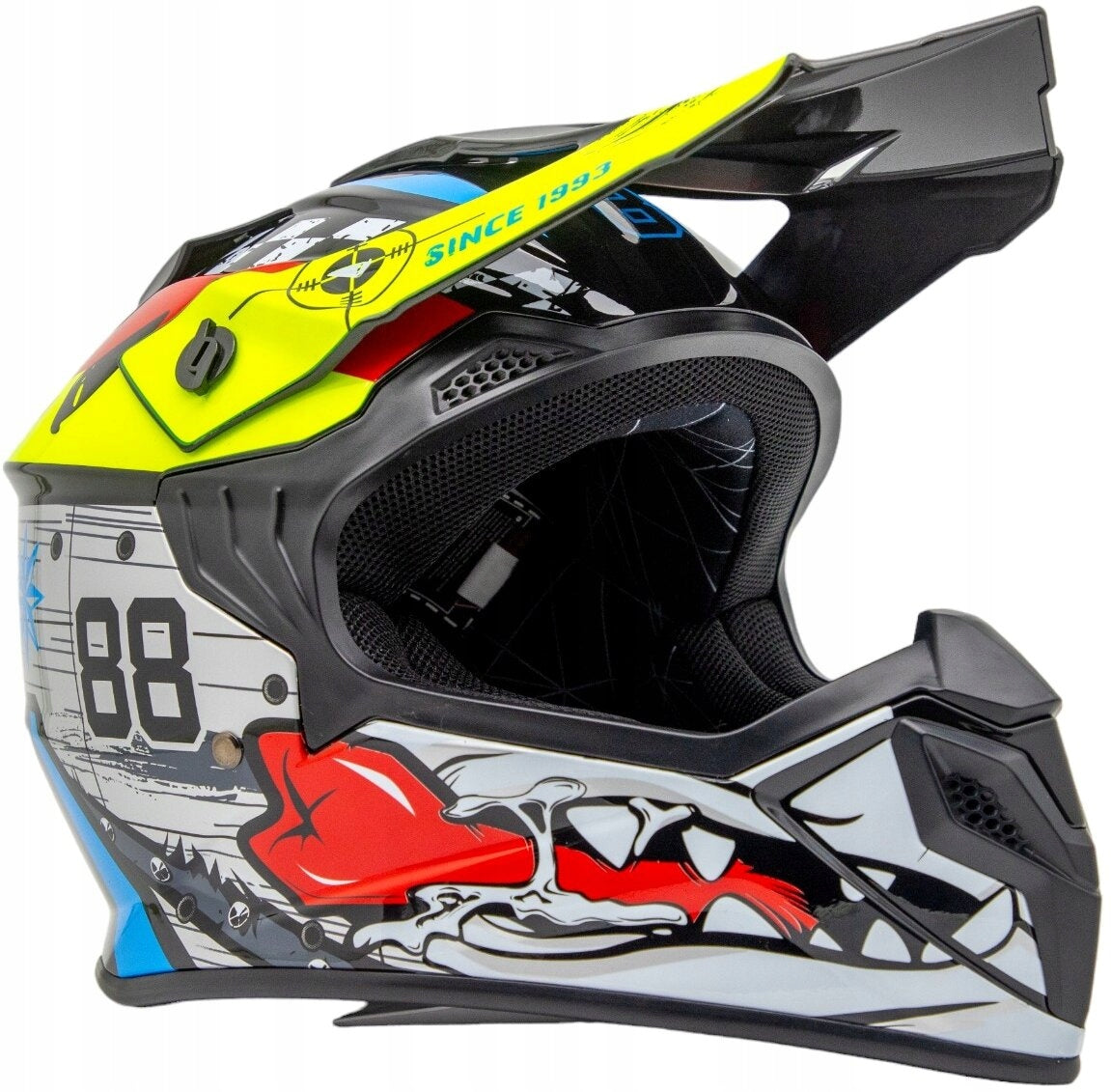 Motorcycle helmet TORQ TORQ-911 White-black (size XL) Size XL