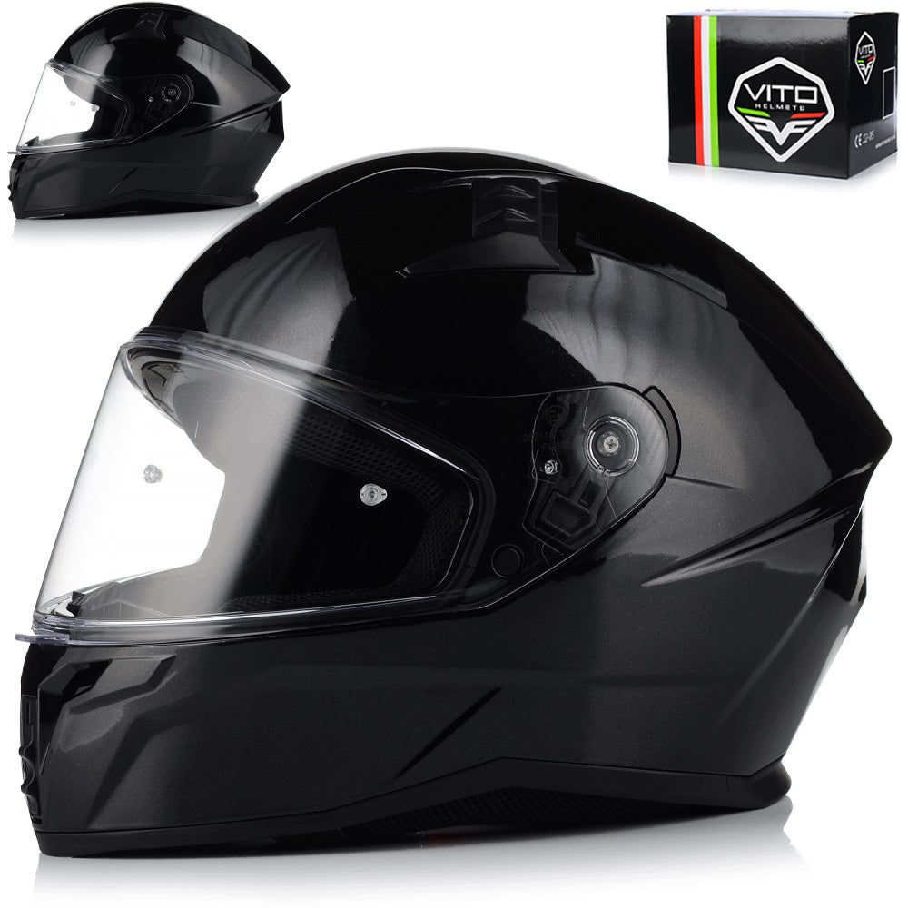Motorcycle helmet | VITO MARELLI BLACK | black gloss Pinlock 22.06 system