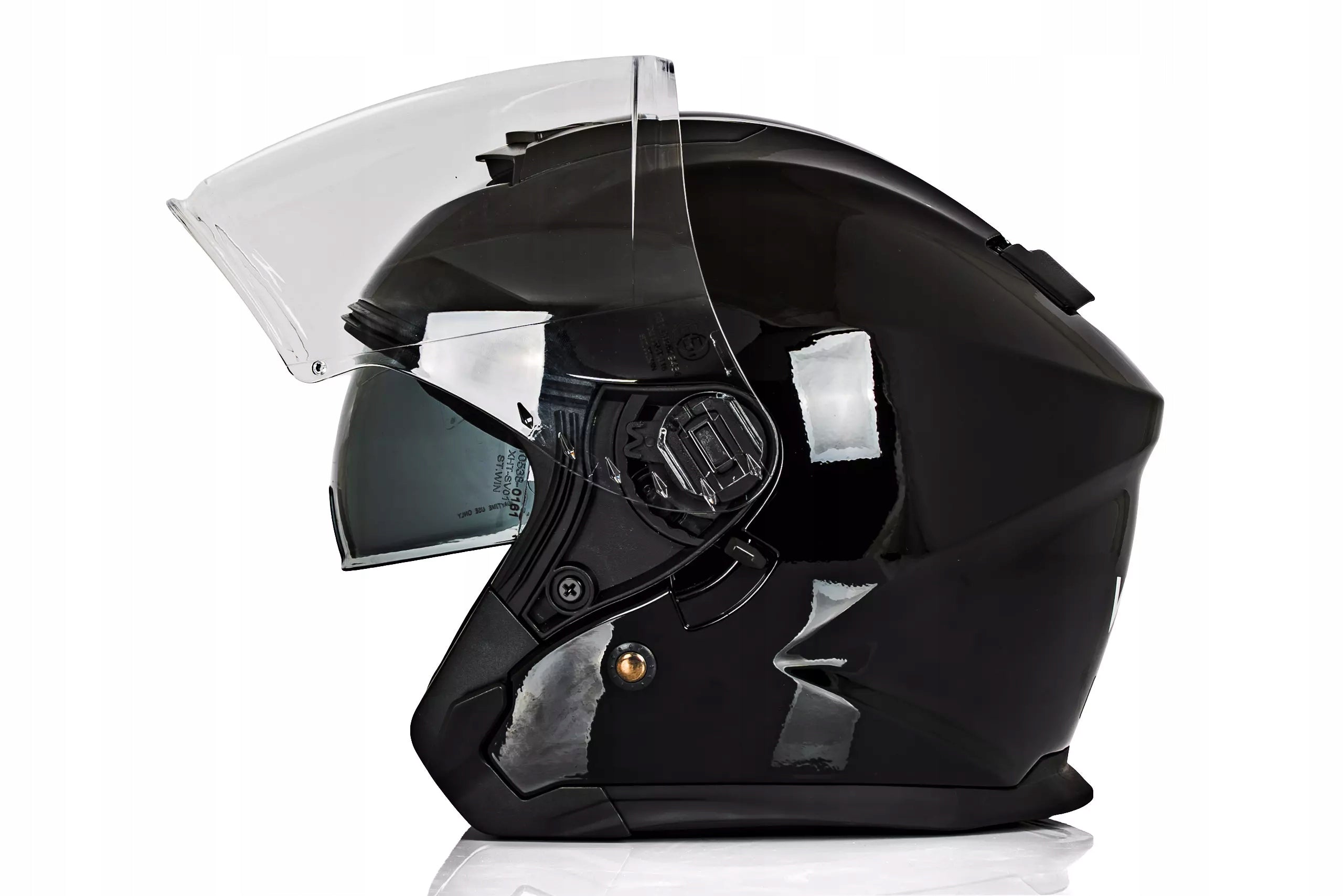 -Motorcycle helmet Vini Corse Evo black XXL 63-64 cm chopper cruiser jet Manufacturer Vini