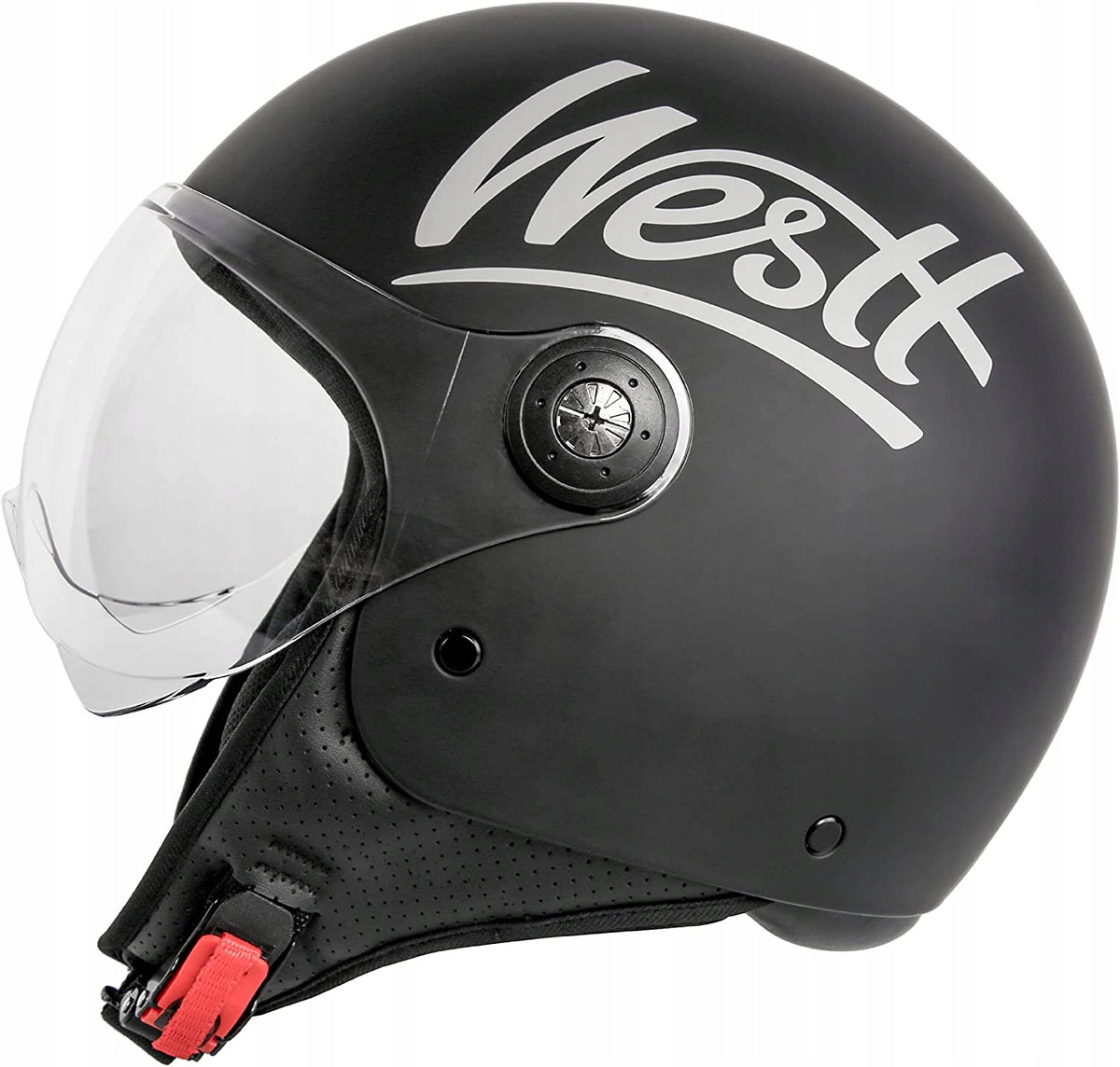 Motorcycle helmet Westt Open Face with transparent visor M 57-58cm 9010 Manufacturer's catalog number 758763889010