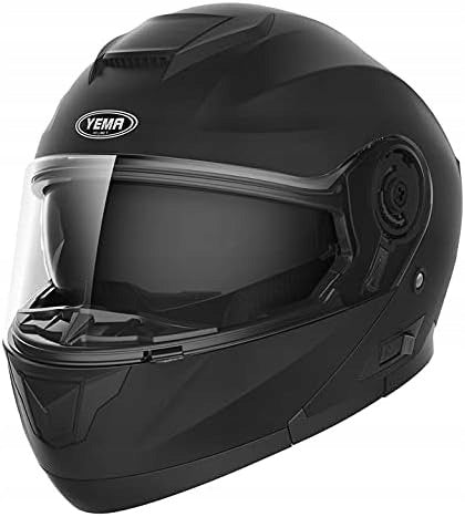 Motorcycle helmet Yema YM-926 size M black mat with quad cross glass Packaging status open