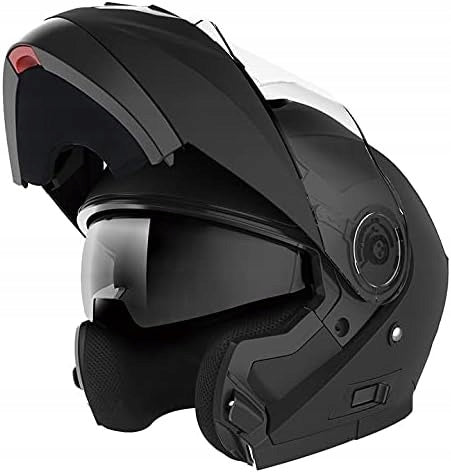 Motorcycle helmet Yema YM-926 size M black mat with quad cross glass Size M