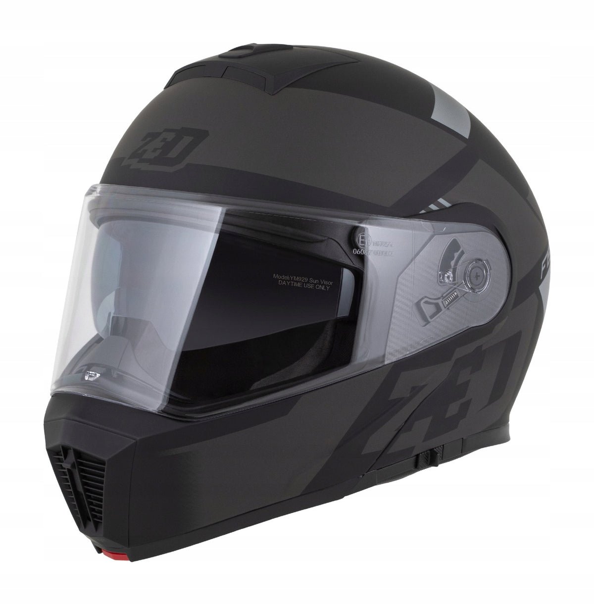 Motorcycle helmet ZED F19 XS 53-54 mat antifog glass for intercom ECE 22.06 EAN (GTIN) 5902600800347