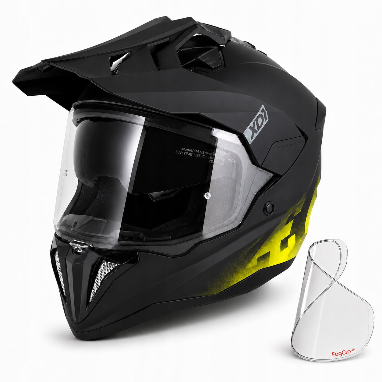 Motorcycle helmet ZED XD1 enduro cross quad blend visor antifog XS 53-54cm