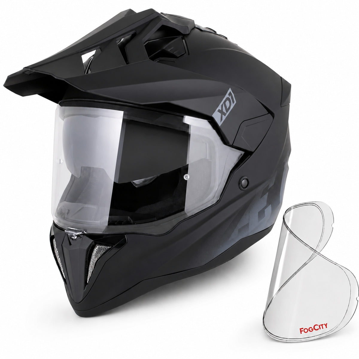 Motorcycle helmet ZED XD1 enduro cross quad glass visor antifog XS 53-54 cm