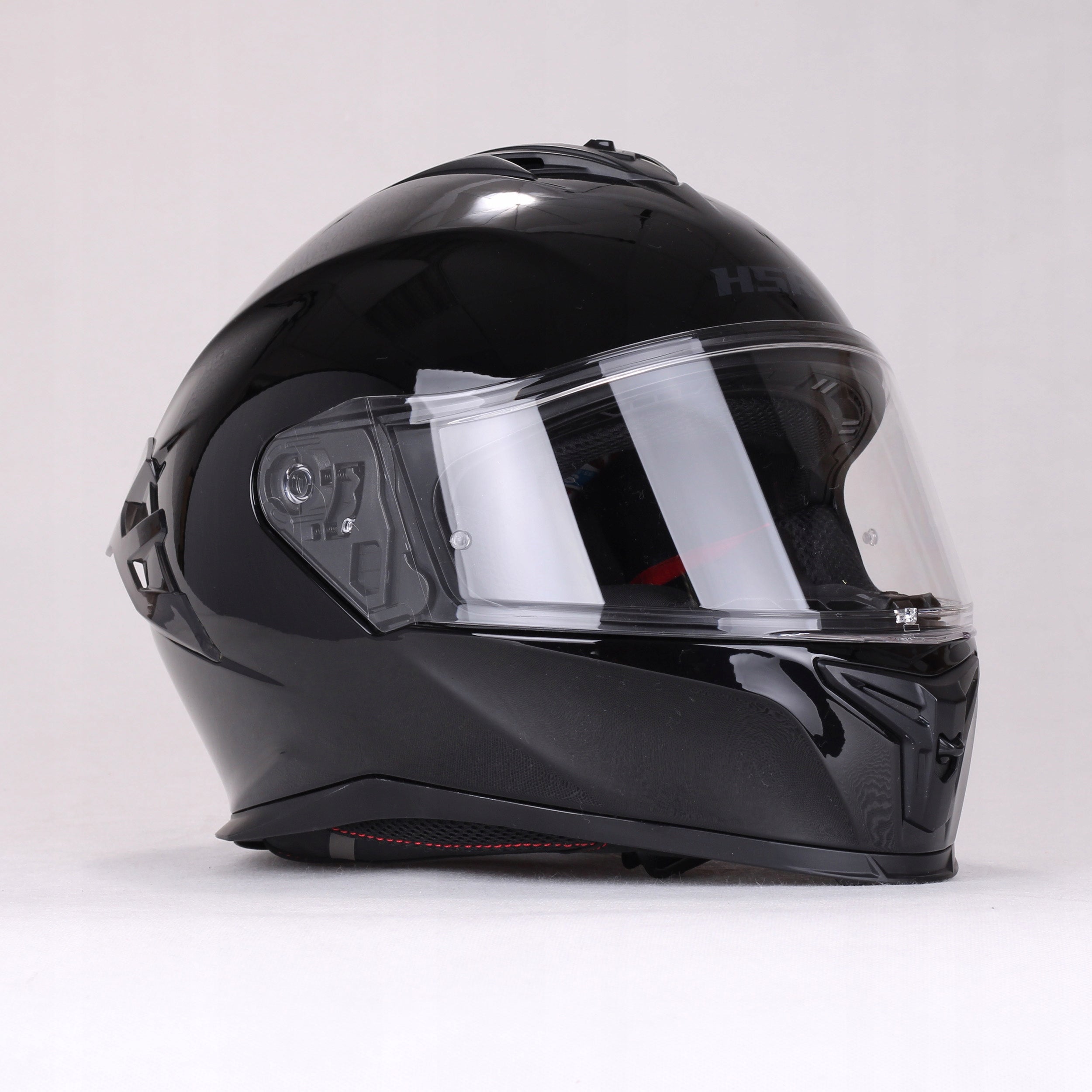 Motorcycle helmet black gloss HSR HS986 fast under Pinlock for motor scooter Packaging status original