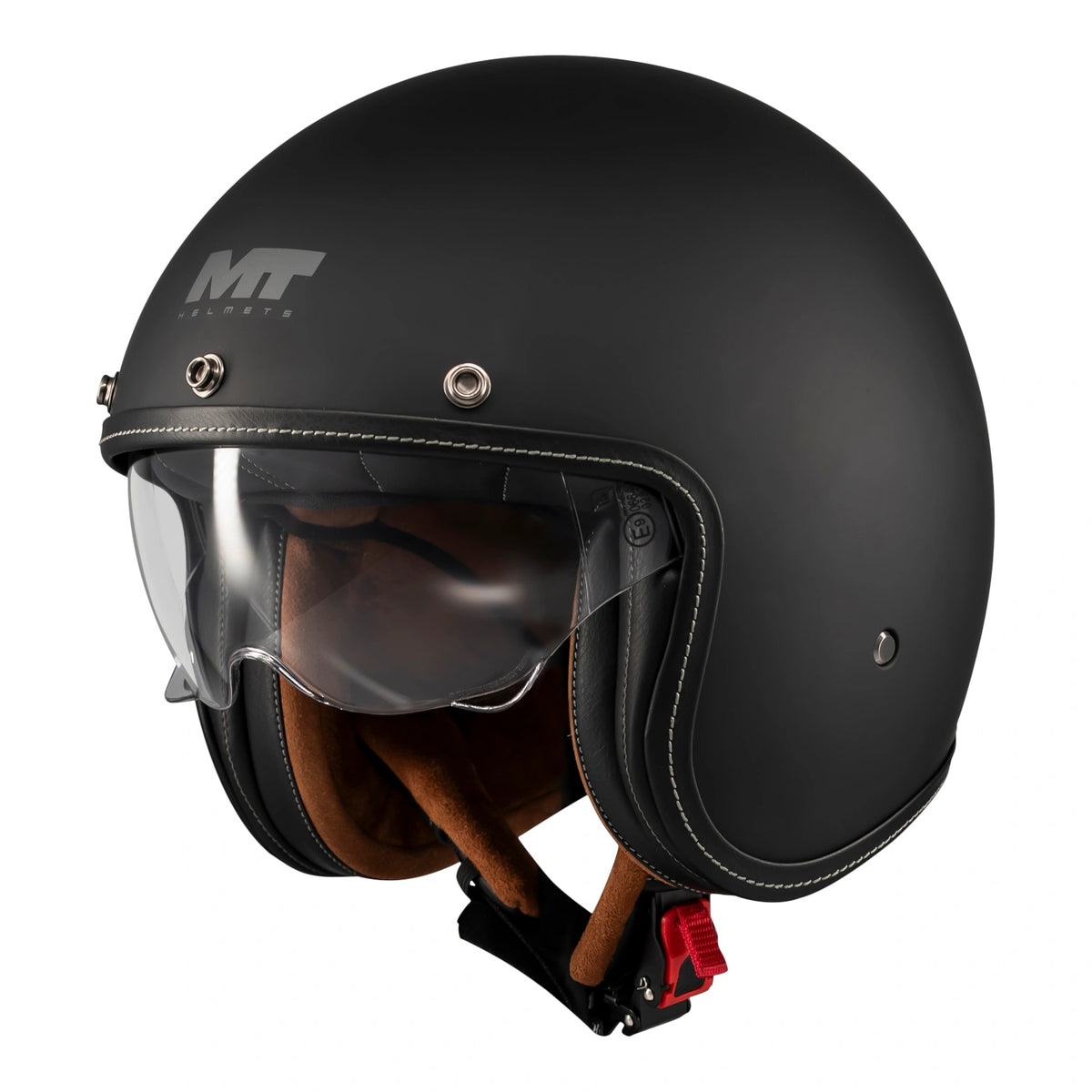 Motorcycle helmet chopper MT LE MANS 2 SV PURE BLACK MATT black mat FREEBIES Packaging status original