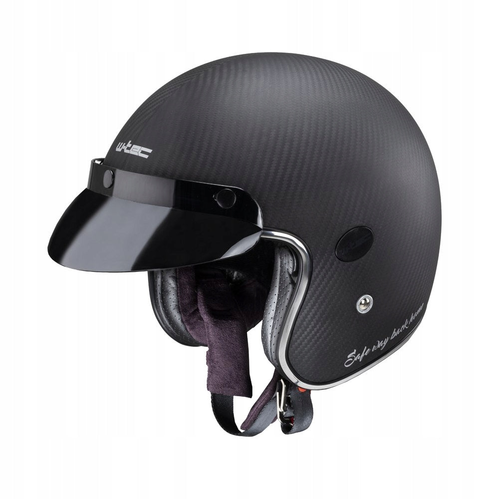 Motorcycle helmet chopper visor W-TEC Vacabro SWBH carbon fiber - Colour