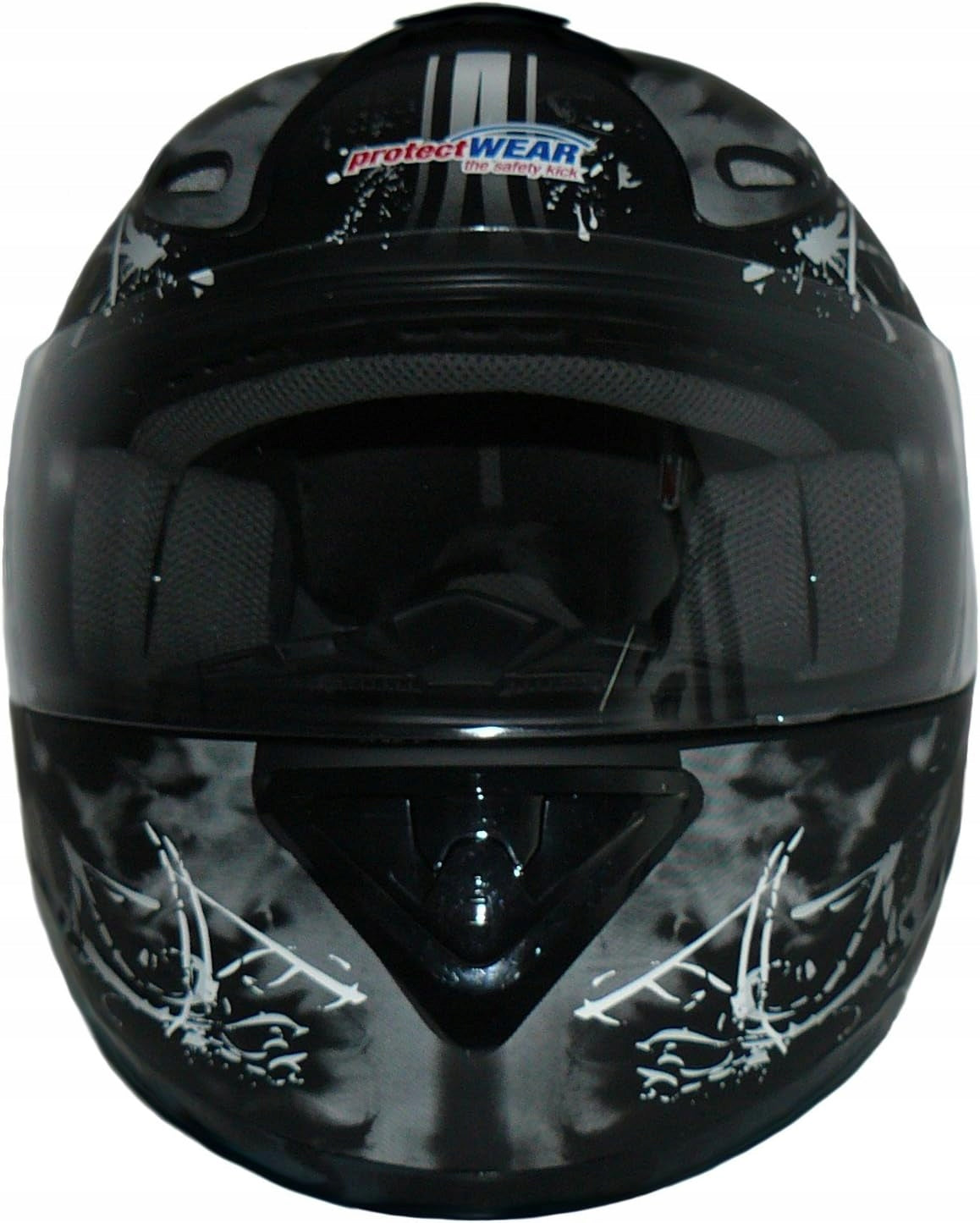 Motorcycle helmet closed black r S universal Protectwear Packaging status original