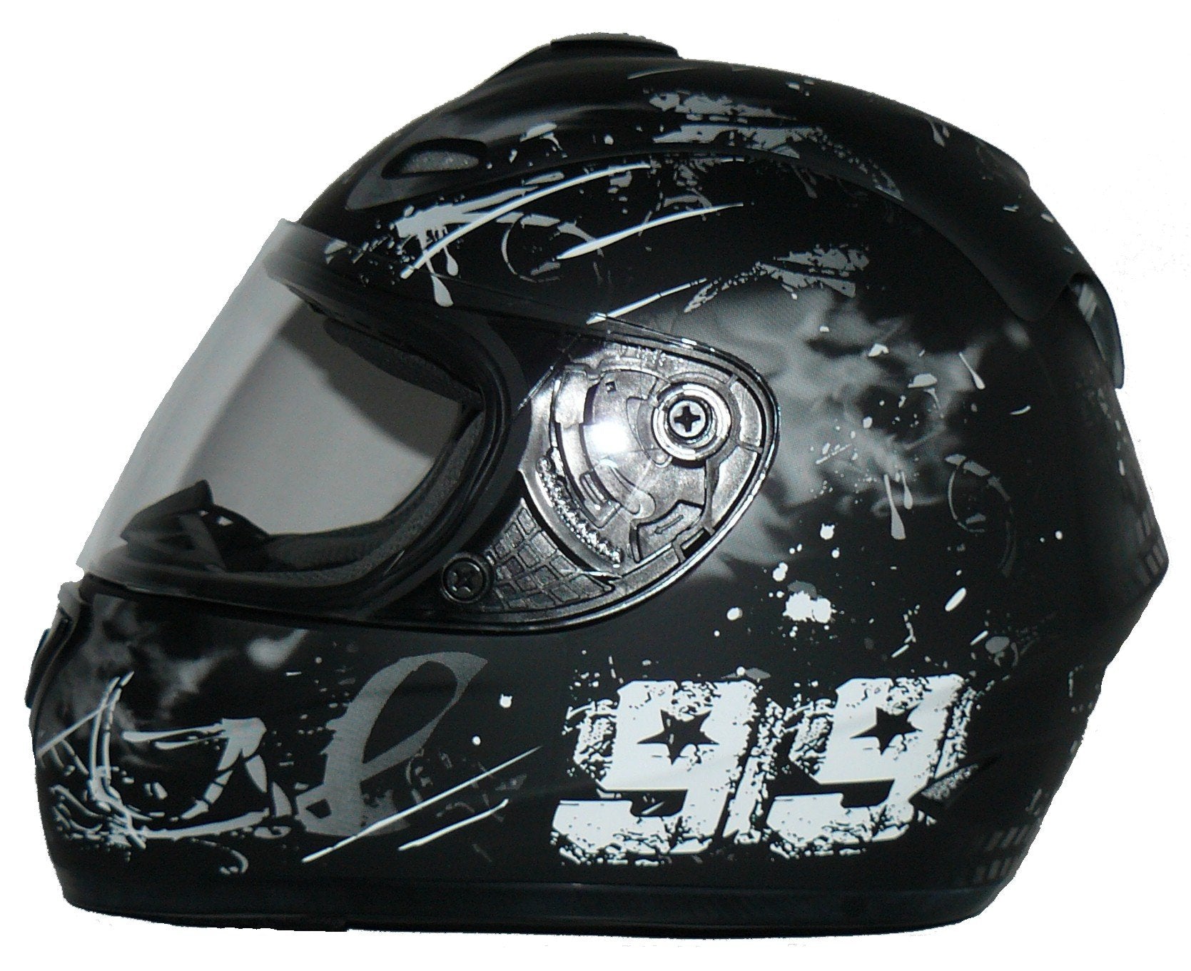 Motorcycle helmet closed black r S universal Protectwear