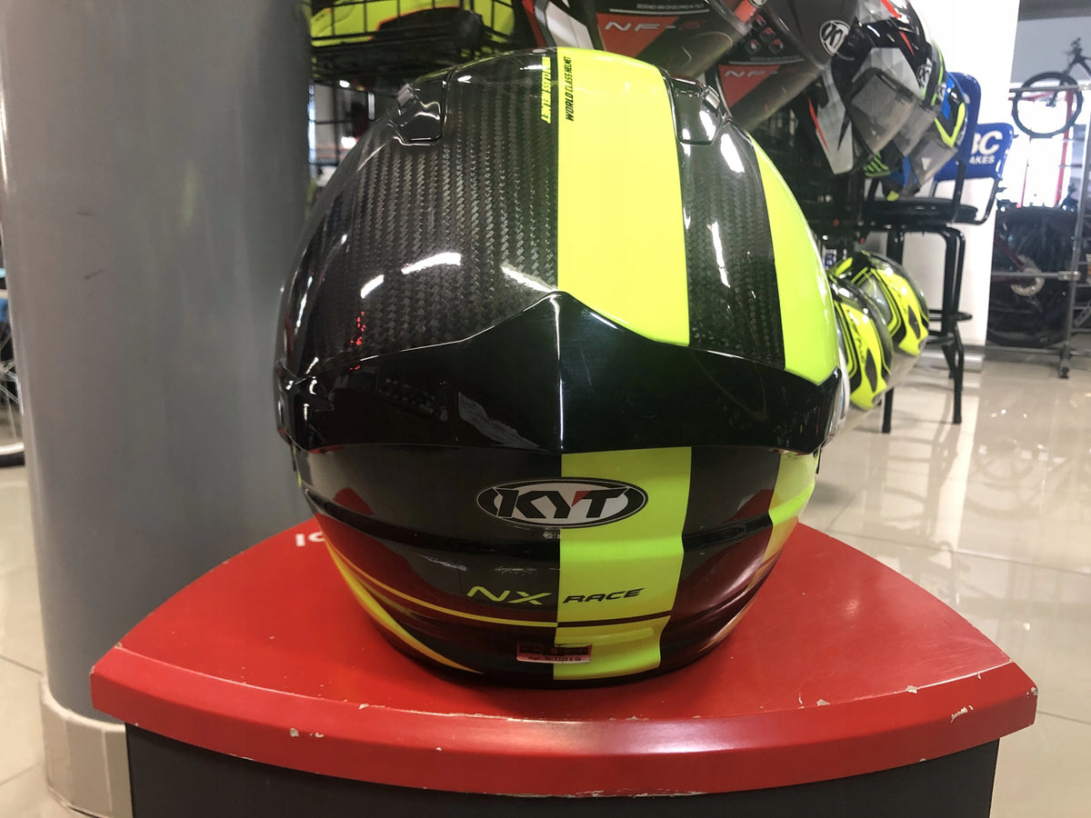 Motorcycle helmet for track KYT NX Race Carbon Lime S (55-56cm) 1350g Manufacturer KYT