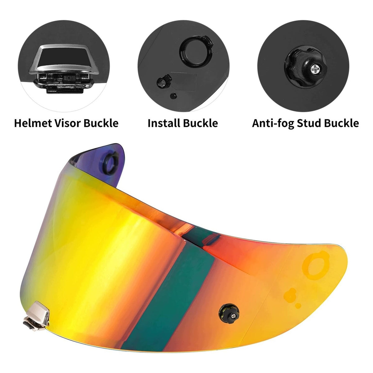 Motorcycle helmet glass compatible with RPHA 70 / RPHA 11 / HJ-26 Manufacturer OMP