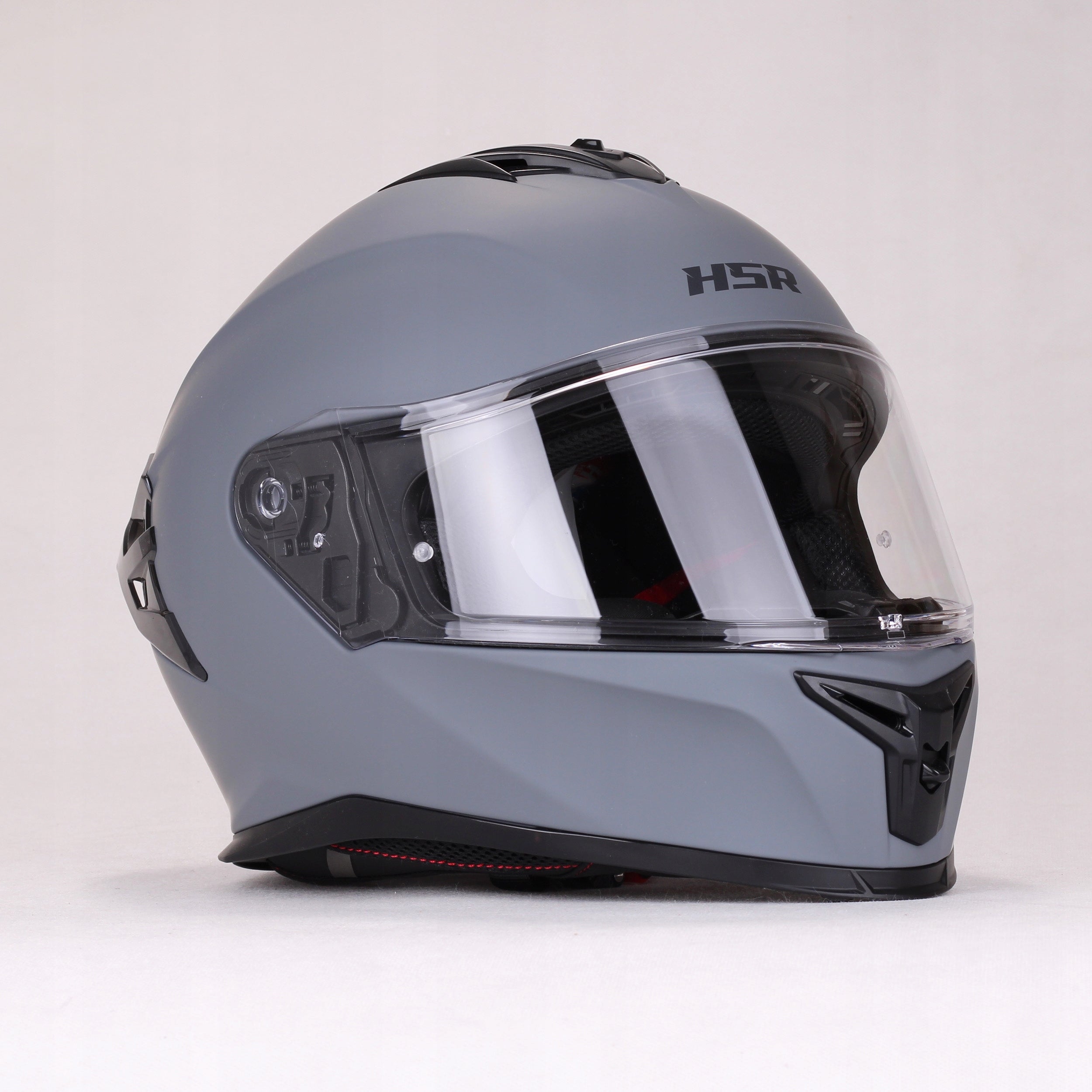 Motorcycle helmet integral for motorcycle HSR HS986 grey fast under Pinlock Packaging status original