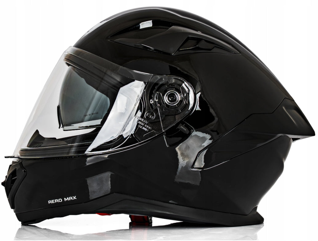 Motorcycle helmet integral with blend VINI Aero Max black gloss M 57-58 cm