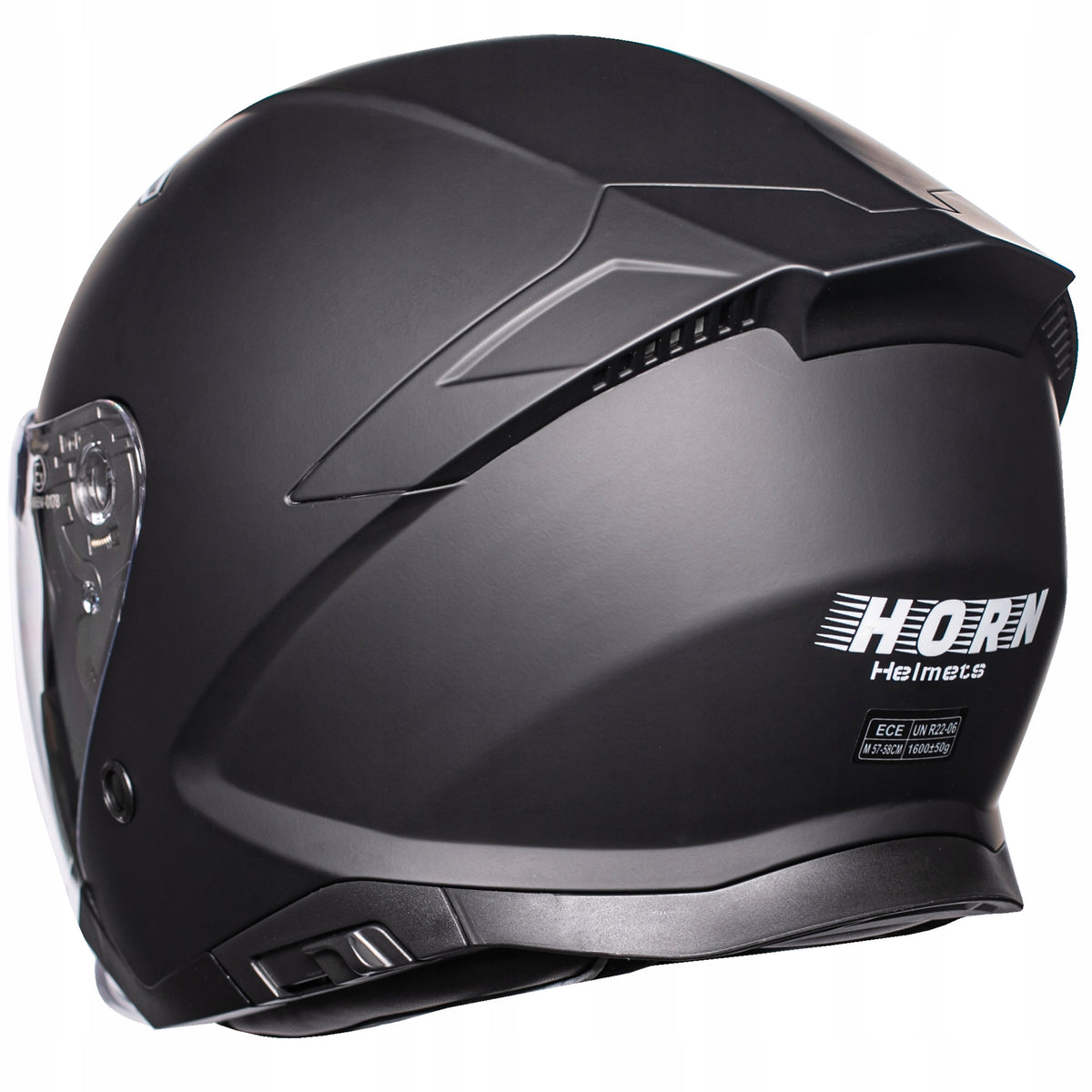 Motorcycle helmet open Horn XS 53 – 54 mat blend ECE 22.06 under intercom Manufacturer's catalog number M655-XS