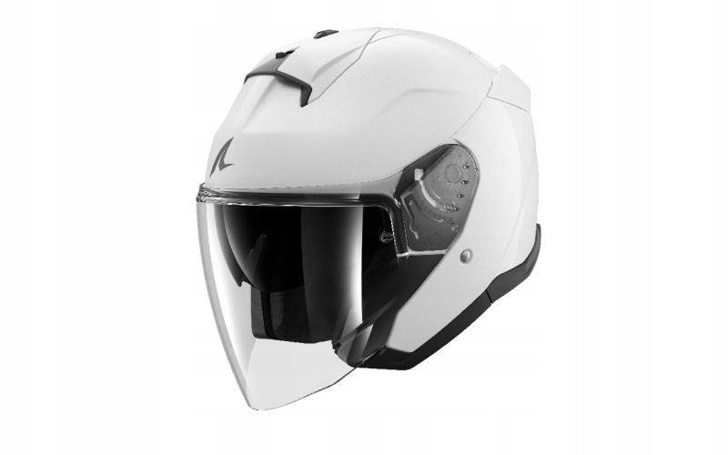 Motorcycle helmet open SHARK SKWAL JET BLANK white glossy size L