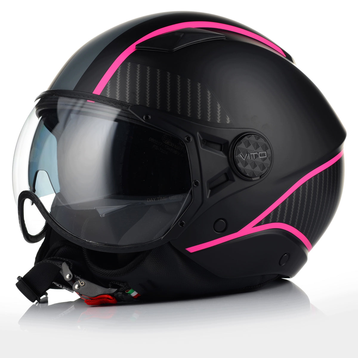 Motorcycle helmet open | VITO LAVORI | women's chopper scooter + BLENDA Manufacturer's catalog number 1345M