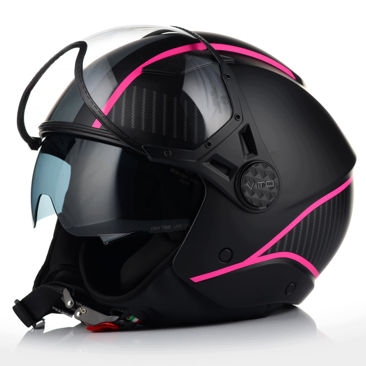 Motorcycle helmet open | VITO LAVORI | women's chopper scooter + BLENDA Packaging status original
