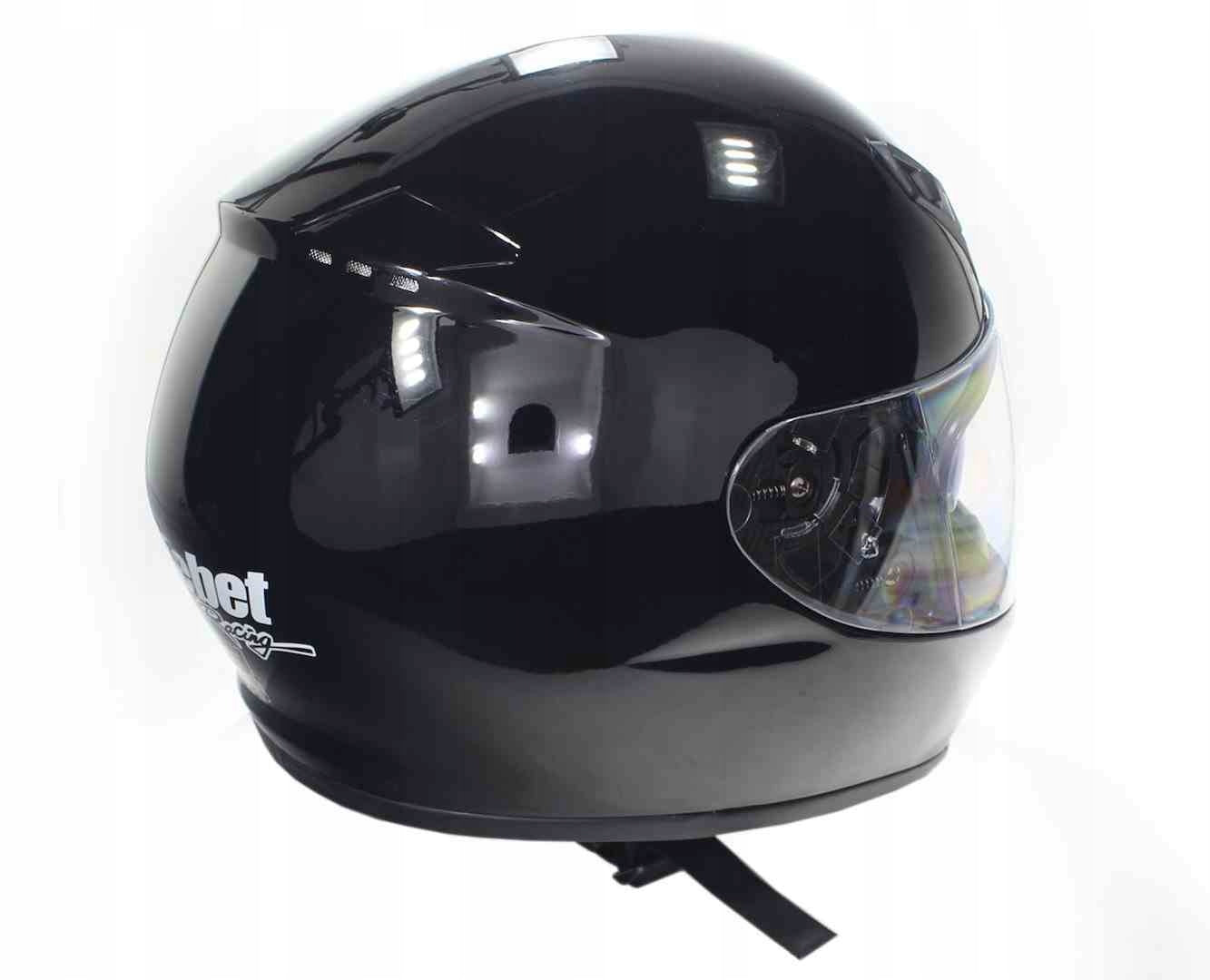 Motorcycle helmet polycarbonate black Safebet HF-125A S DOT FMVSS 218 Packaging status original