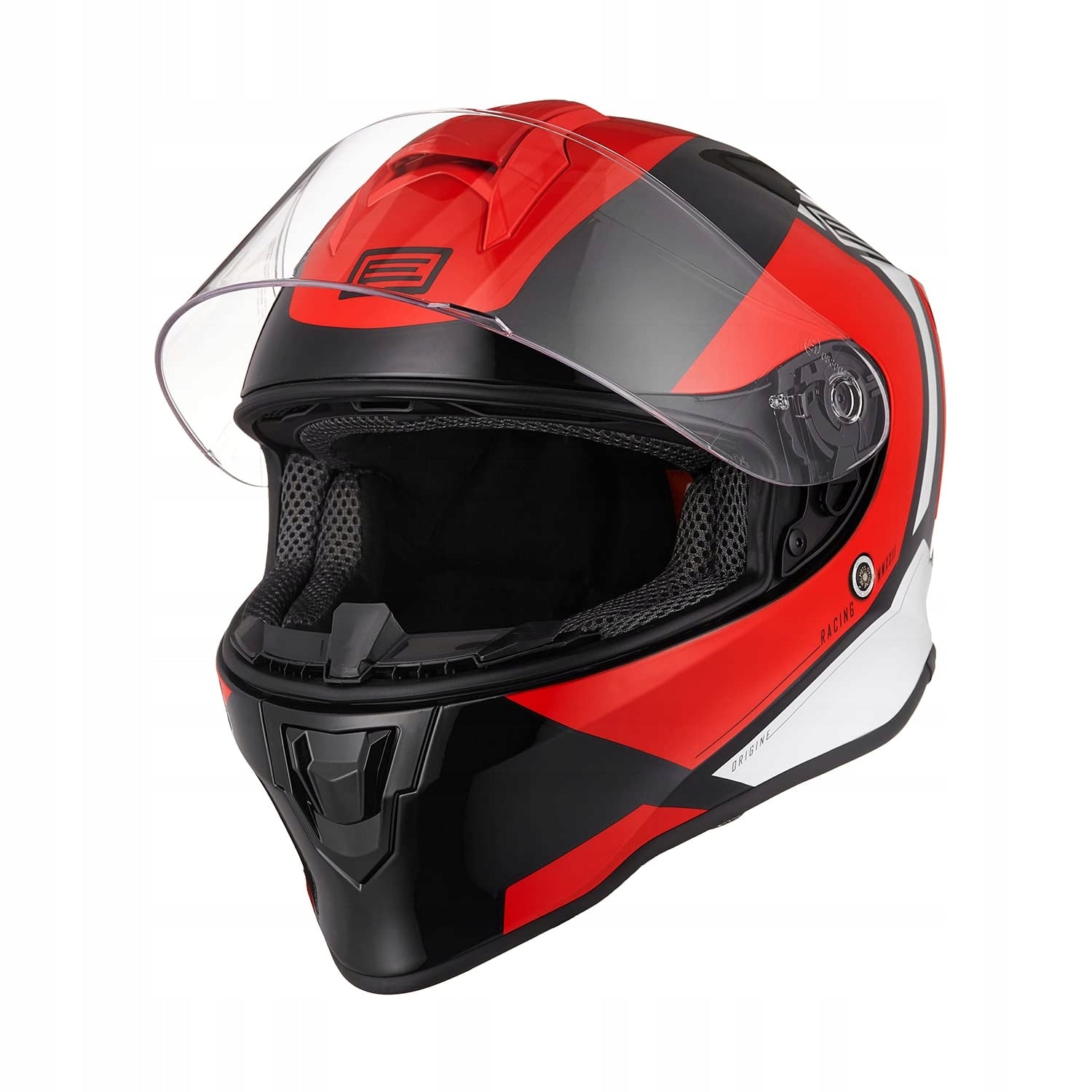 Motorcycle helmet red r L