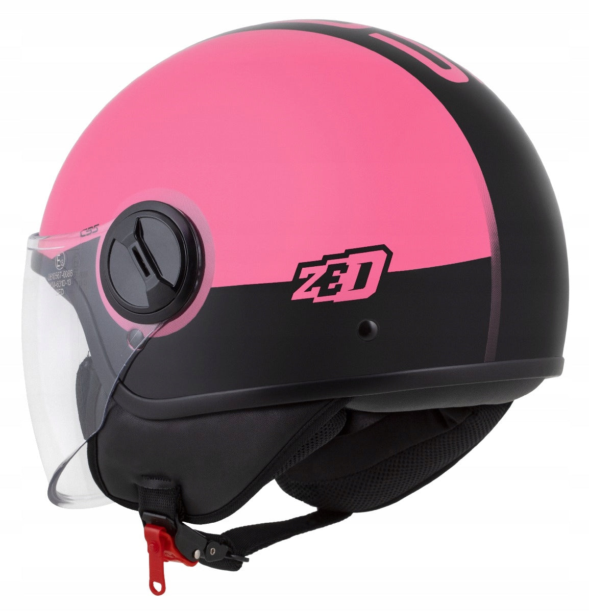 Motorcycle helmet scooter 125 ZED PINK C35 light for trunk reflectors ECE.06 XS Manufacturer's catalog number M140-2396-XS