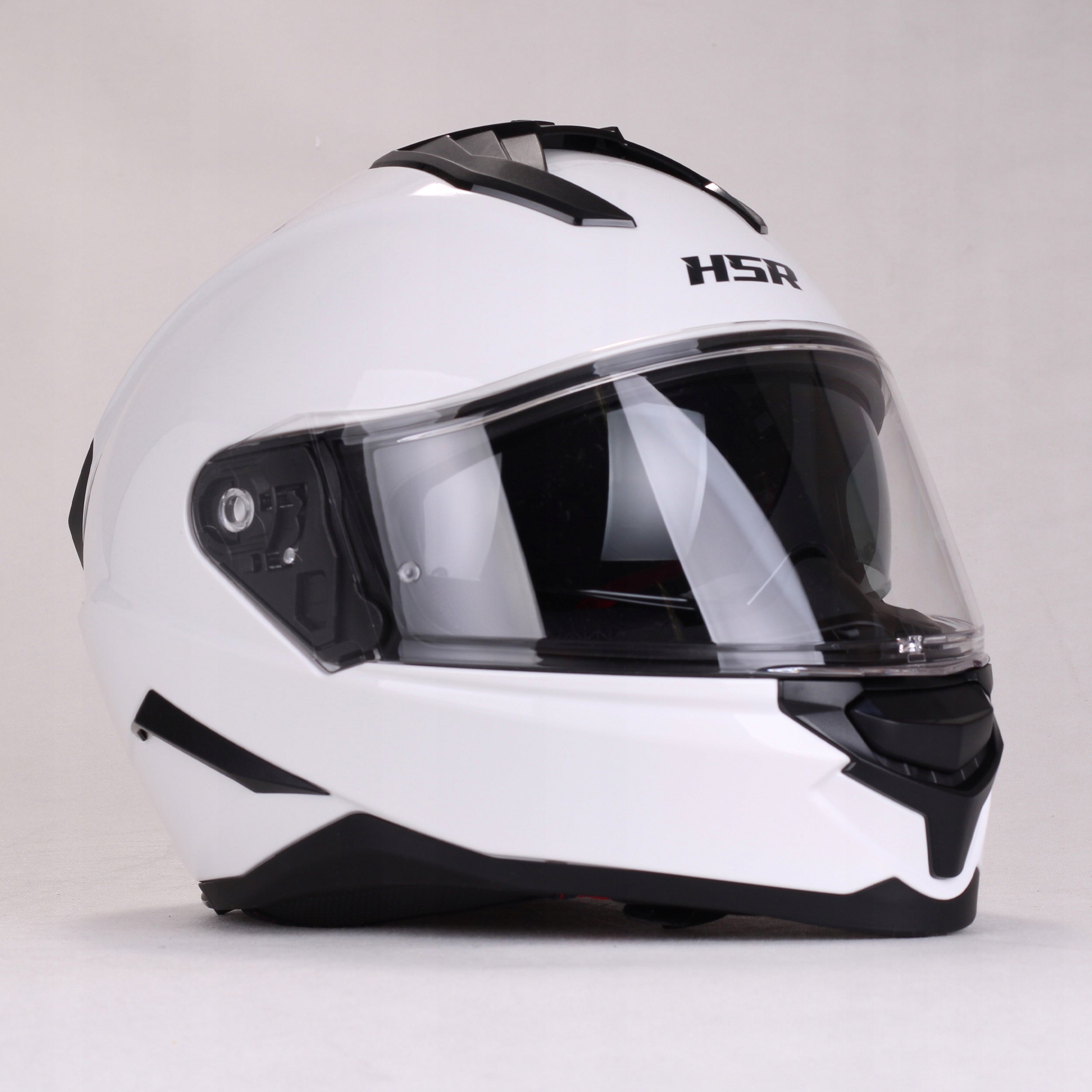Motorcycle helmet scooter HSR HS983 white gloss blend under System Pinlock 22.06 Packaging status original