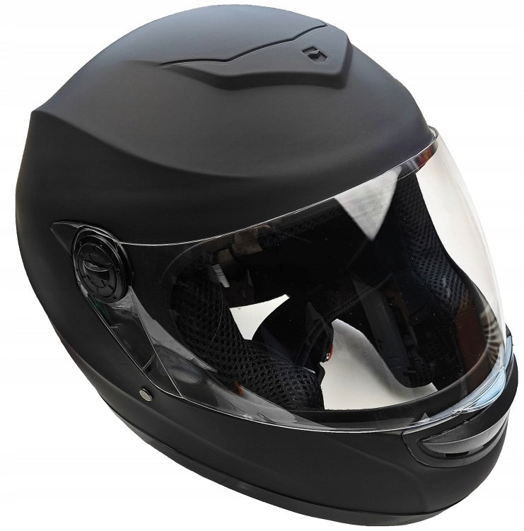 Motorcycle helmet scooter moped black mat S 101 closed inegralny Manufacturer's catalog number AKMD-201SMAT