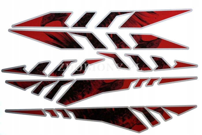 Motorcycle helmet stickers quad motorcycle Warp silver
