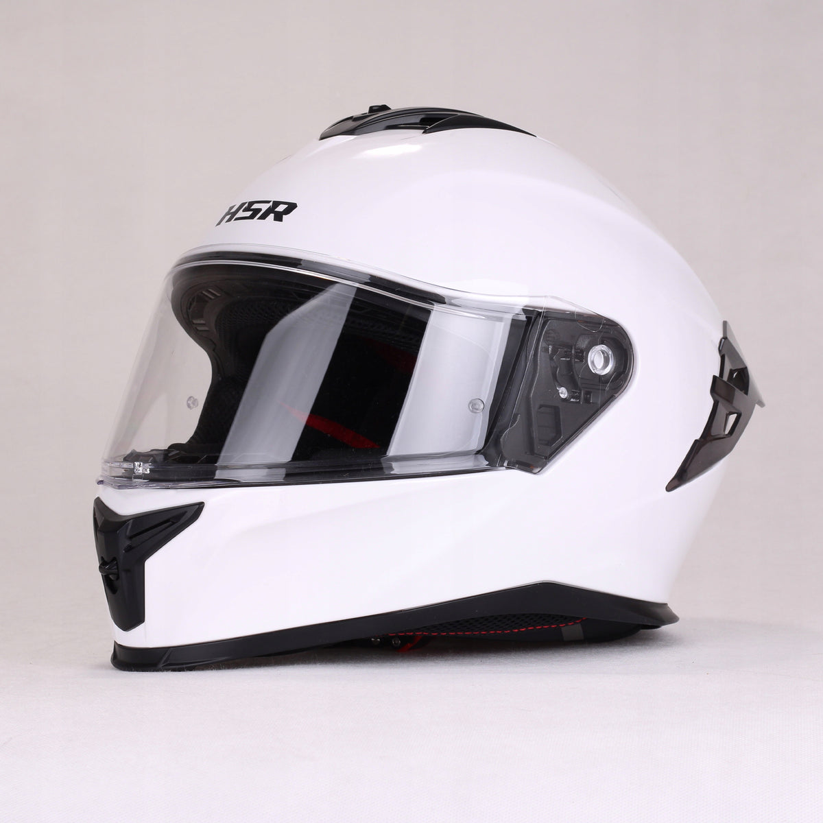 Motorcycle helmet white gloss HSR HS986 fast under Pinlock for motor scooter Manufacturer's catalog number HSR-HS986-02/M