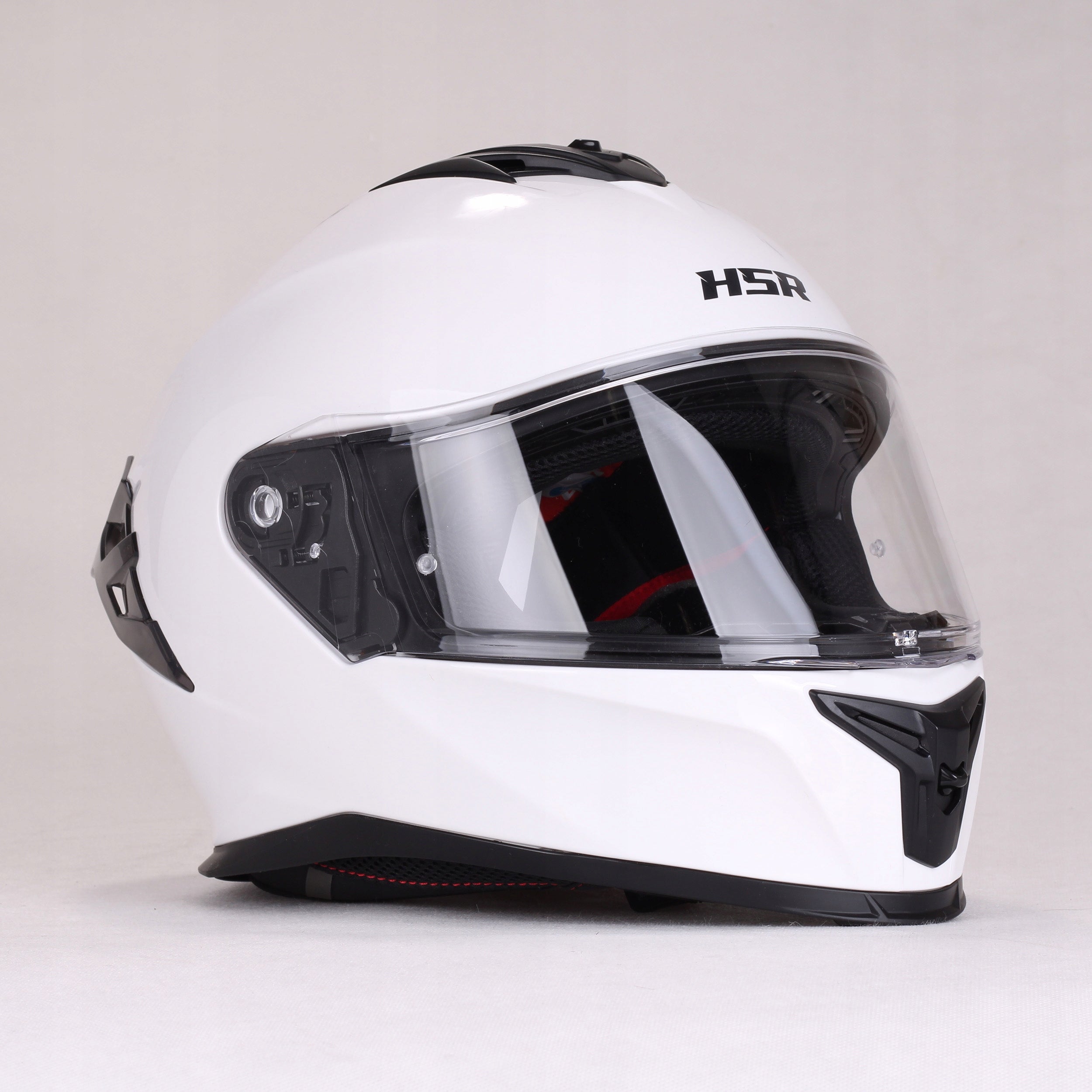 Motorcycle helmet white gloss HSR HS986 fast under Pinlock for motor scooter Packaging status original