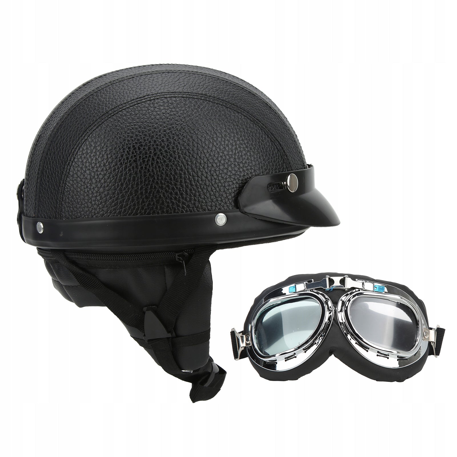 Motorcycle helmet with UV anti-fog goggles Manufacturer no brand