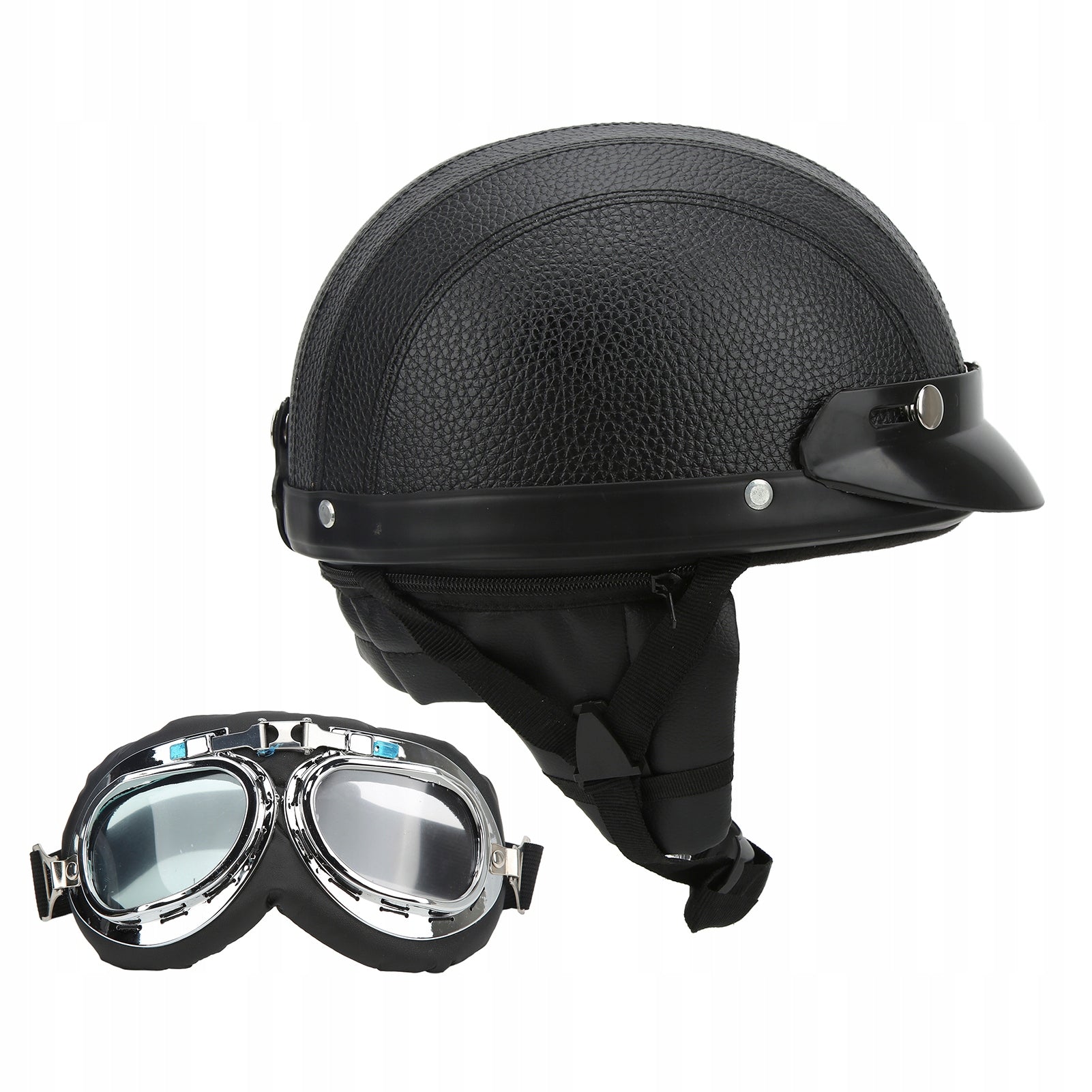 Motorcycle helmet with UV anti-fog goggles Size XXXS