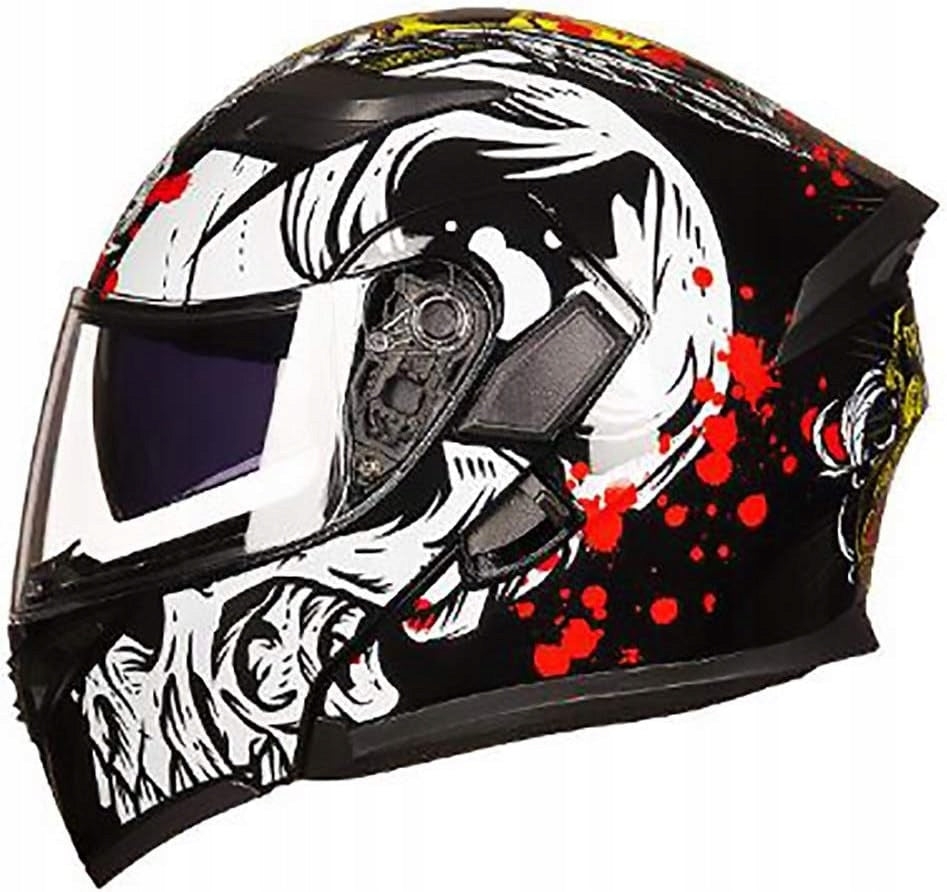 Motorcycle helmet with flap for motocross motorcycle helmet size L 59-60 cm